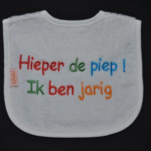 Slabbetje Ik ben jarig