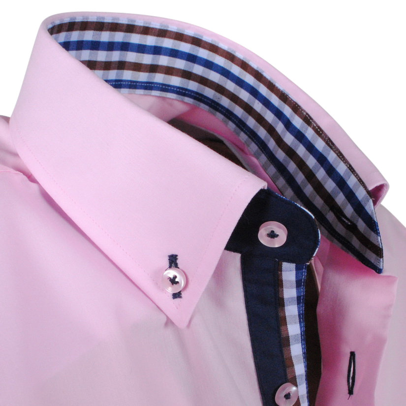 peper Universiteit Snelkoppelingen Arya Boy Pink 85163 – Slimflit Overhemd – Schitterend Italiaans Design –  Het Koetsje