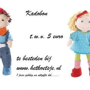 Kadobon t.w.v. €5,00