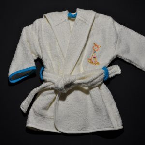 Badjasje Funnies Girafje Oranje Turquoise