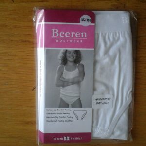 Beeren Meisjes slip Comfort Feeling wit of zwart