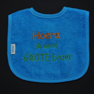 Slabbetje Hoera Ik word GROTE BROER