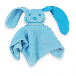 Funnies Tutpoppetje met gekleurd oor (blauw met turquoise)