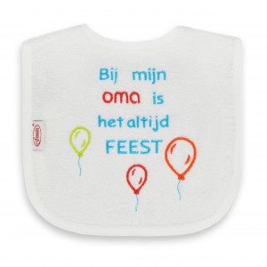 Funnies Slabbetje Bij mijn oma is het altijd feest