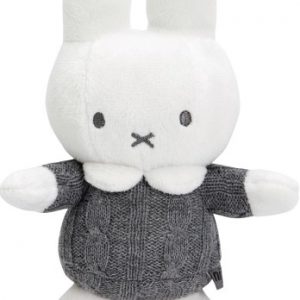 Nijntje grijs gebreid Pluche rammelaar 15 cm (NIJN1069)