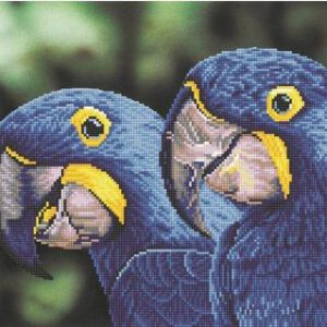 Blue Hyacinth Macaws Diamond Dotz: 52×37 cm (DD9.023)