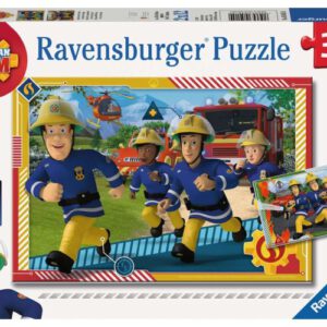 Puzzel Brandweerman Sam en zijn team: 2×12 stukjes (050154)