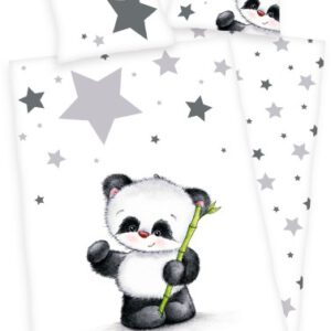 Dekbedovertrek Ledikant Panda 100x135cm (201063)