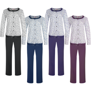 Fine Woman, Dames Pyjama, 4 kleuren