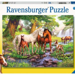 Ravensburger puzzel Wilde Paarden Bij De Rivier – 300XXL stukjes 129041